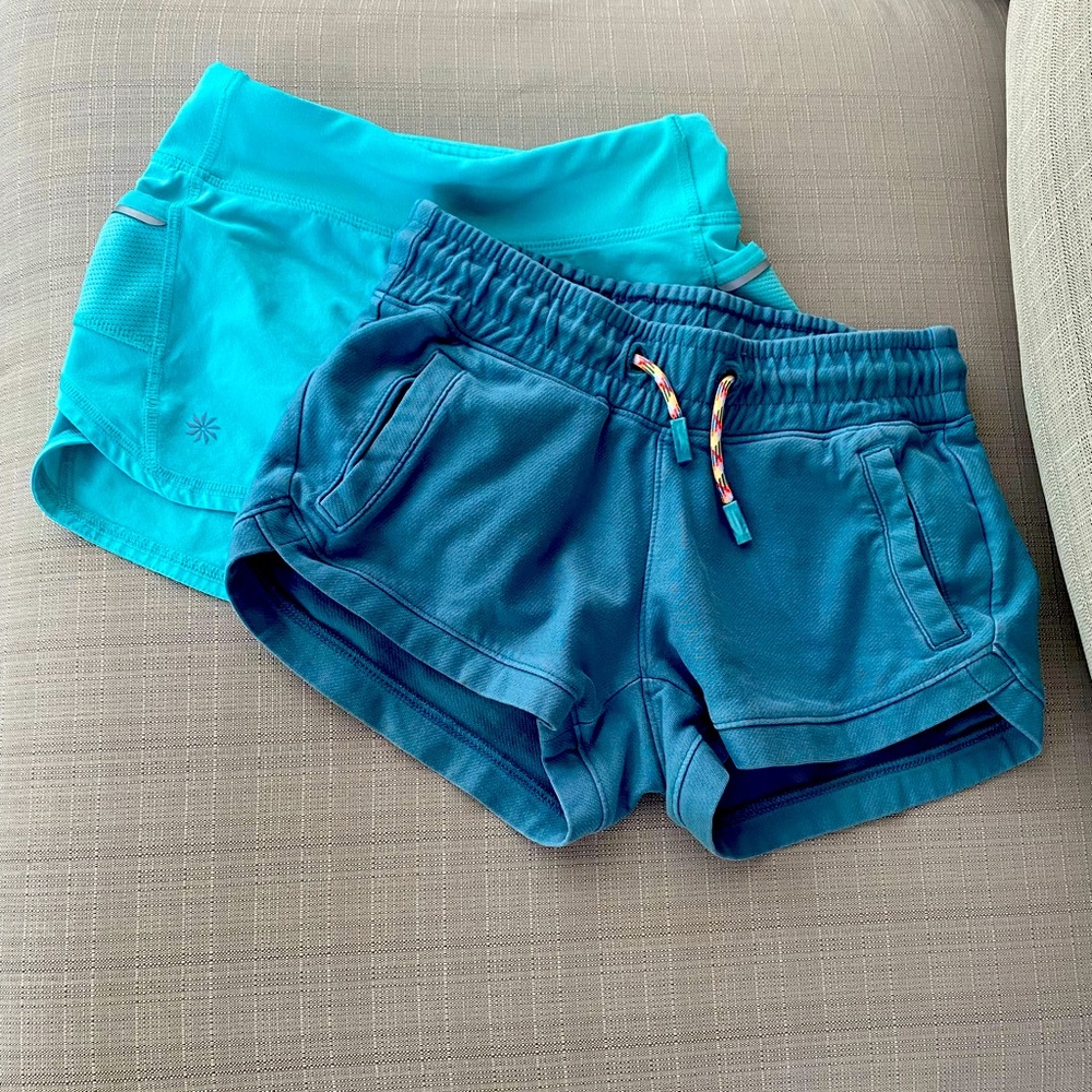 Set of two Athleta girls shorts size XS/6